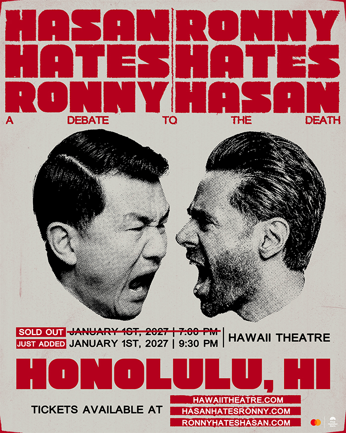 Hasan Hates Ronny: Ronny Chieng & Hasan Minhaj live tour poster 2026 & 2027